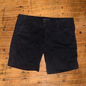 American Eagle 6 stretch black normcore basic shorts